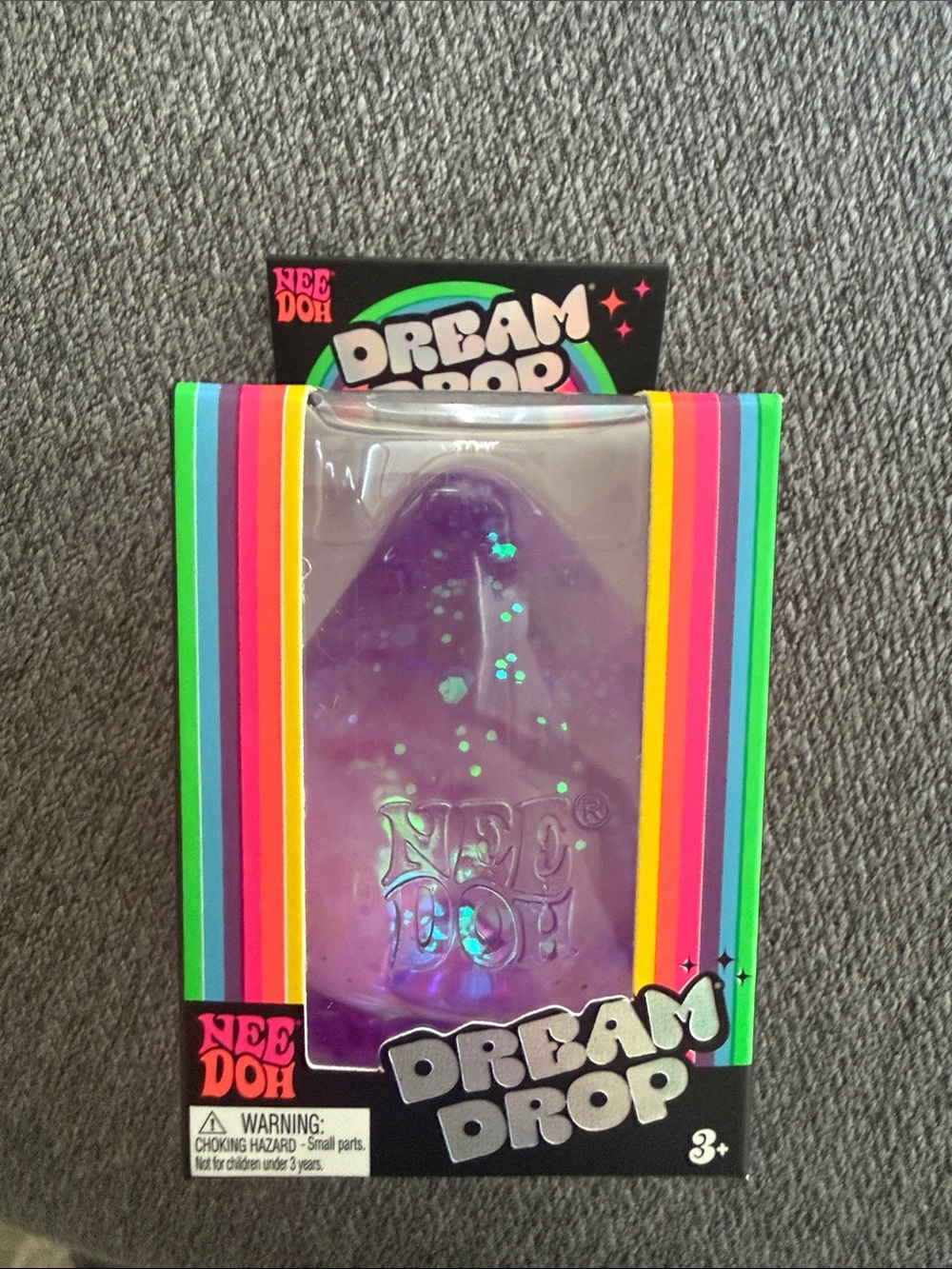 NWT Needoh Dream Drop Squishy Fidget Toy - Purple